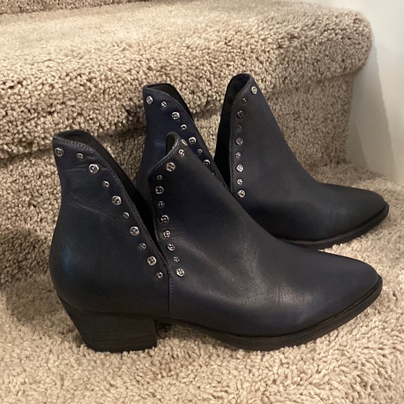 Free People Studded Leather Ankle Boots - Picture 4 of 8